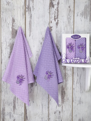 Набор кухонных полотенец с вышивкой Lavender (2 шт.)