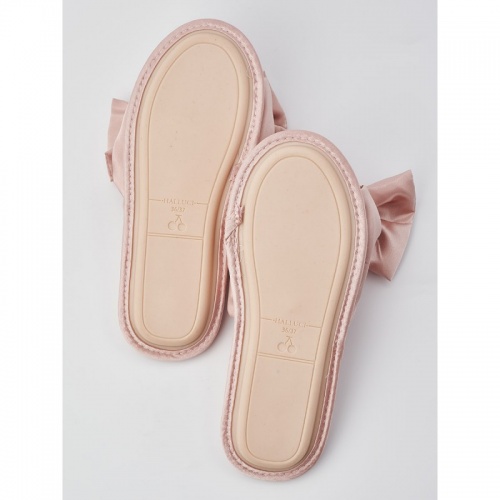 Тапочки Halluci "Атласные бантики" (Розовый)