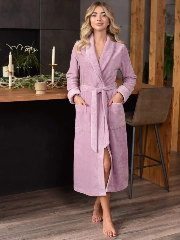 Женский бамбуковый халат Kimberly (Сливовый)